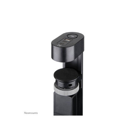 Neomounts DS22-840BL6 Desk socket with clamp and USB-C and USB-A ports - Quick charge | Neomounts