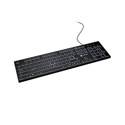 Natec Herring Glow | Keyboard | Wired | US | Black | USB Type-A