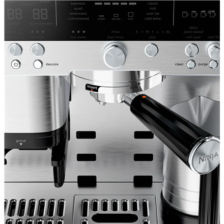 NINJA Espresso Coffee Maker | ES601EU Luxe Café Premier | Pump pressure 11 bar | Built-in milk froth