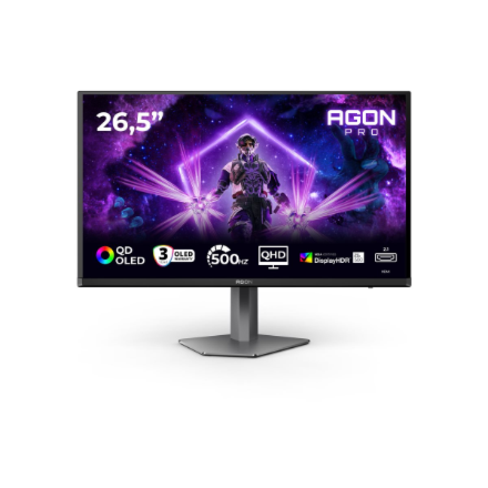 AOC | AG276QKD2 | 27 " | QD-OLED | QHD | 16:9 | 500 Hz | 0.03 ms | 2560 x 1440 pixels | 1000 cd/m² |
