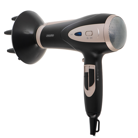 Mesko Hair Dryer | MS 2287 | 2200 W | Number of temperature settings 3 | Diffuser nozzle | Black/Cha