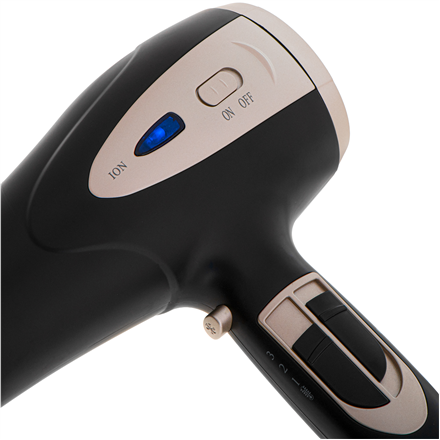 Mesko Hair Dryer | MS 2287 | 2200 W | Number of temperature settings 3 | Diffuser nozzle | Black/Cha