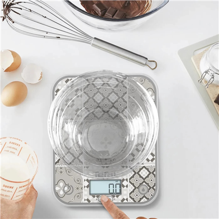 TEFAL Electronic Kitchen Scale | Optiss BC50D6V0 | Graduation 0.5/1 g | Display type LCD | Mozaic De