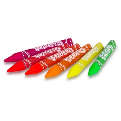 Colorino Kids Neon Crayons 6 colours