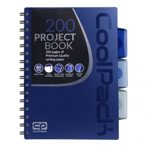 Spiral note book A5 Coolpack Dark Blue