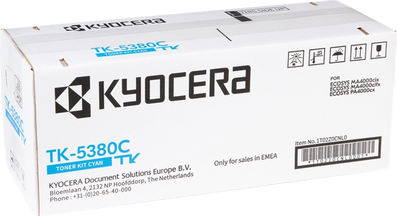 Kyocera TK-5380C (1T02Z0CNL0) Toner Cartridge, Cyan