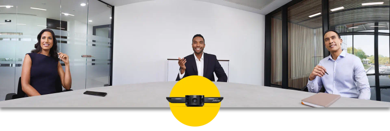Jabra PanaCast Video Conferencing Camera, 13 MP, Panoramic 4K 180°, Black