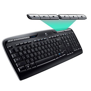 Logitech MK330 Combo Wireless Keyboard + Mouse, US INT, Black
