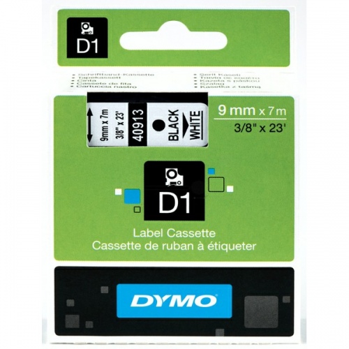 Dymo Label tape 40913 White/Black (S0720680)