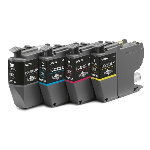 Brother LC421XL (LC421XLVAL) Ink Cartridge, Black, Cyan, Magenta, Yellow