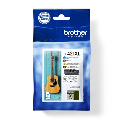 Brother LC421XL (LC421XLVAL) Ink Cartridge, Black, Cyan, Magenta, Yellow