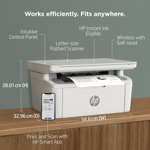 HP LaserJet M140w Printer Laser B/W MFP A4 20 ppm USB Wi-Fi Bluetooth