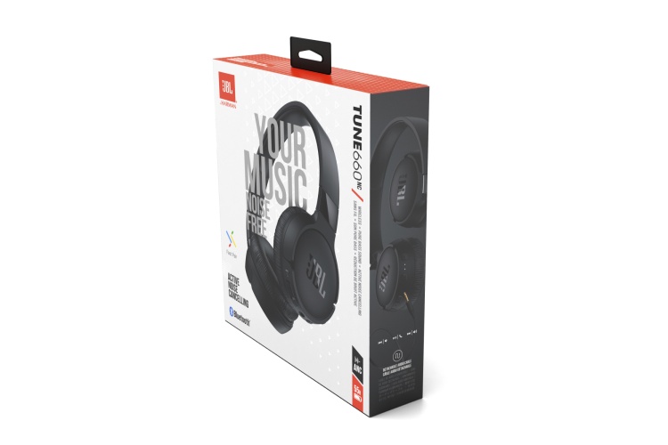 JBL Tune 660NC Wired & Wireless on-ear Headphones, Bluetooth, 3.5mm jack, Black