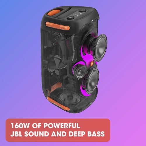 JBL PartyBox 110 Portable Party Speaker, Wireless, Bluetooth, Black