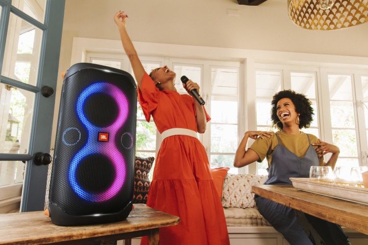 JBL PartyBox 110 Portable Party Speaker, Wireless, Bluetooth, Black