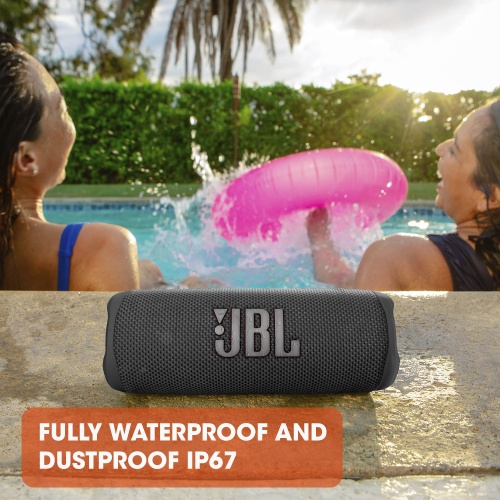 JBL Flip 6 Portable Speaker, Wireless, Bluetooth, Black