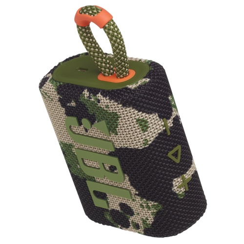 JBL Go 3 Portable Speaker, Wireless, Bluetooth, Squad (Camouflage)
