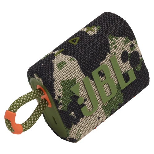 JBL Go 3 Portable Speaker, Wireless, Bluetooth, Squad (Camouflage)