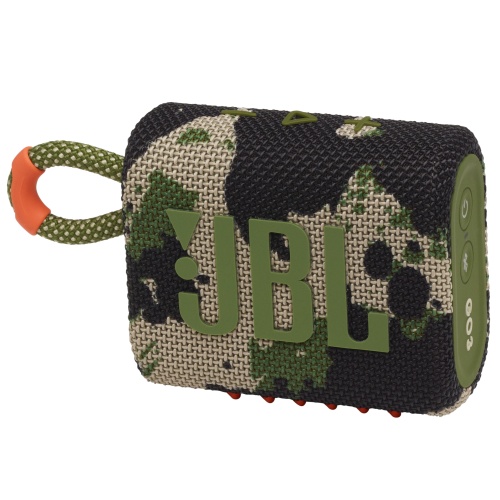 JBL Go 3 Portable Speaker, Wireless, Bluetooth, Squad (Camouflage)