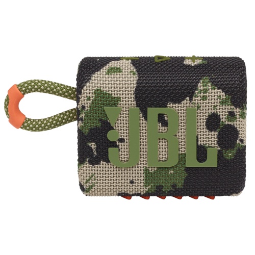 JBL Go 3 Portable Speaker, Wireless, Bluetooth, Squad (Camouflage)