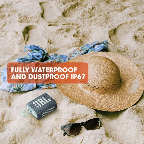 JBL Go 3 Portable Speaker, Wireless, Bluetooth, Squad (Camouflage)