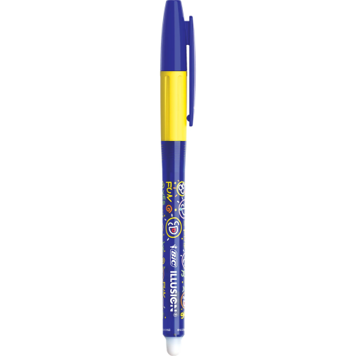 BIC Eraser ball pen Illusion 0.7 mm, Gel, blue, Box 12 pcs.