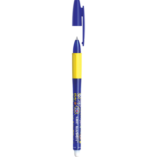 BIC Eraser ball pen Illusion 0.7 mm, Gel, blue, Box 12 pcs.