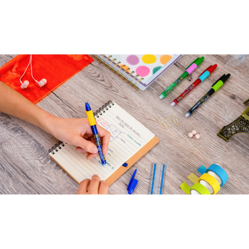 BIC Eraser ball pen Illusion 0.7 mm, Gel, blue, Box 12 pcs.