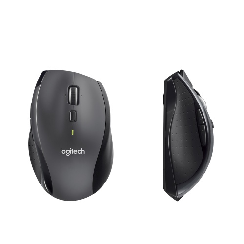 Logitech Marathon M705 Wireless Mouse, RF Wireless, 1000 DPI, Black/Grey