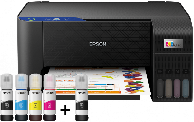 Printer Epson EcoTank L3211 A4, Color, MFP, USB