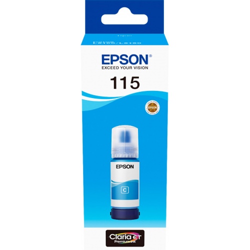 Epson 115 EcoTank (C13T07D24A) Ink Refill Bottle, Cyan