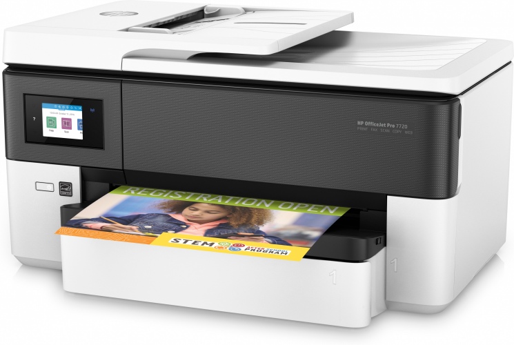 HP OfficeJet Pro 7720 Printer inkjet MFP A3 Colour 22 ppm Wi-Fi RJ-11 USB