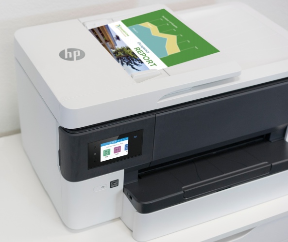 HP OfficeJet Pro 7720 Printer inkjet MFP A3 Colour 22 ppm Wi-Fi RJ-11 USB
