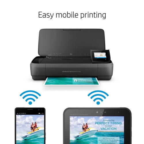 HP OfficeJet 250 Mobile All-in-One Spausdintuvas rašalinis Colour MFP A4 10 ppm USB Wi-Fi Bluetooth