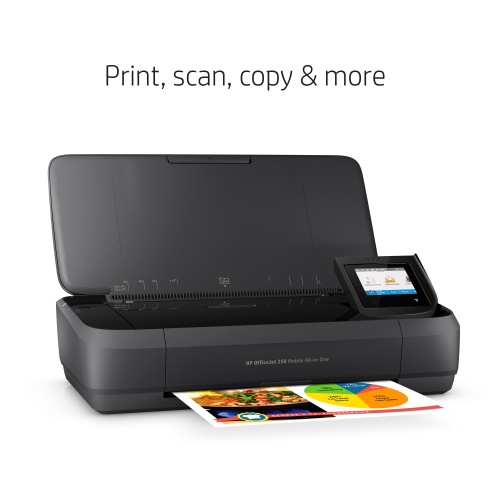 HP OfficeJet 250 Mobile All-in-One Spausdintuvas rašalinis Colour MFP A4 10 ppm USB Wi-Fi Bluetooth