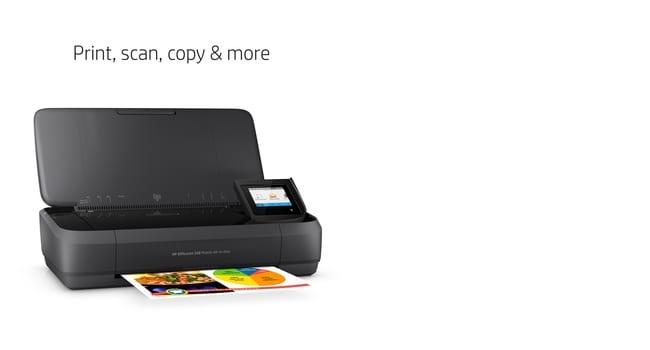 HP OfficeJet 250 Mobile All-in-One Spausdintuvas rašalinis Colour MFP A4 10 ppm USB Wi-Fi Bluetooth