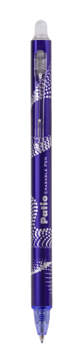 Retractable erasable pen Patio Blue ink
