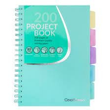 Coolpack spiral note book B5, PP, 200 pages ,square, Pastel green