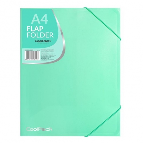 Coolpack flap folder PP, A4, pastel green