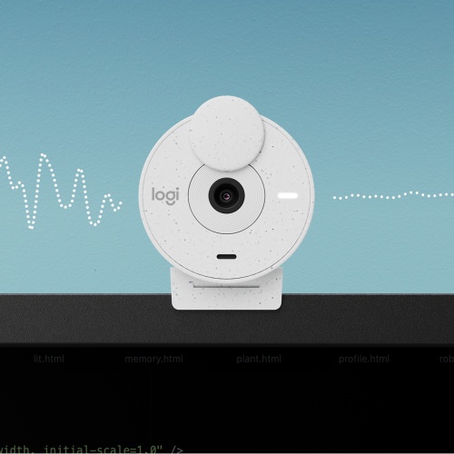 Logitech Brio 300 Full HD webcam, USB-C, Off-white