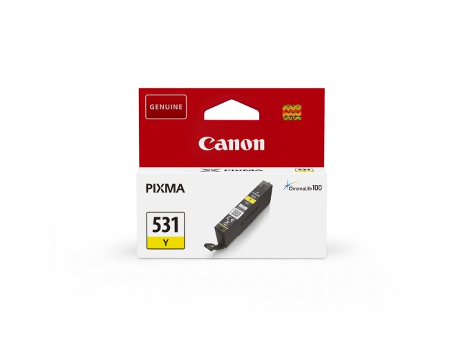 Canon CLI-531Y (6121C001) Ink Cartridge, Yellow