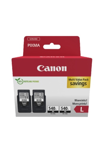 Canon PG-540L (5224B020) Ink Cartridge Multipack, Black