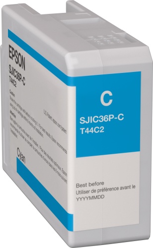 Epson SJIC36P(C) (C13T44C240) Ink Cartridge, Cyan