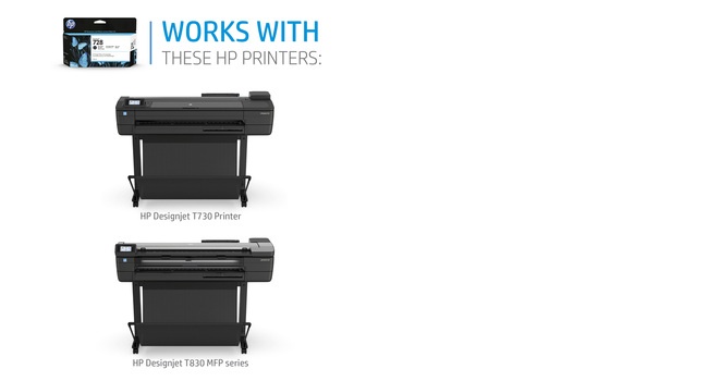 HP 728 (F9K15A) Ink Cartridge, Yellow