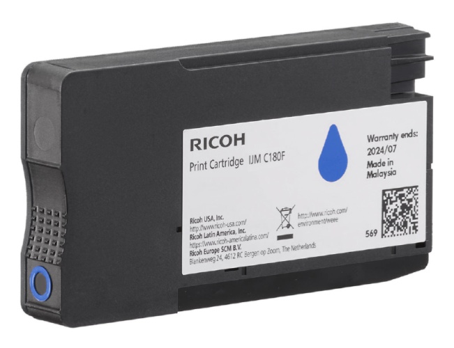 Ricoh IJM C180F (408518) Toner Cartridge, Cyan