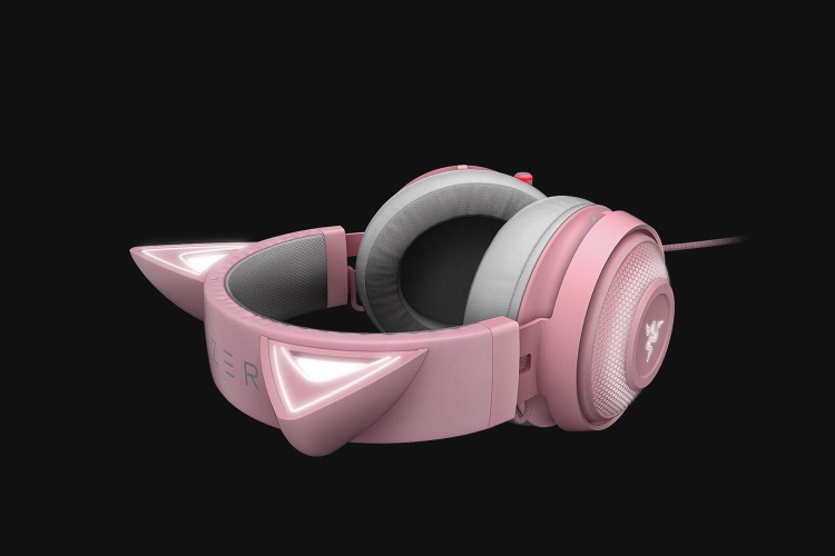 Razer RZ04-02980200-R3M1 Kraken Kitty Headset Wired Head-band Gaming, Grey/Pink
