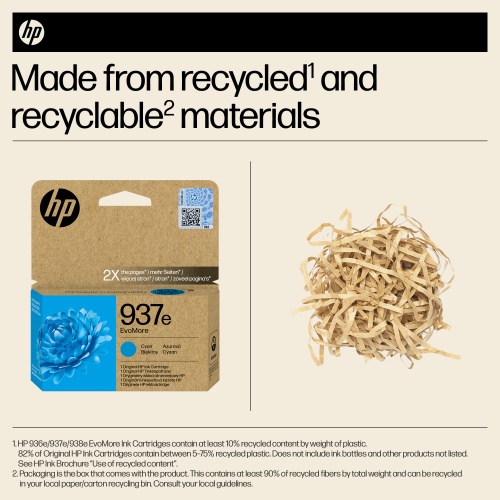 HP 937e EvoMore (4S6W6NE) Ink Cartridge, Cyan