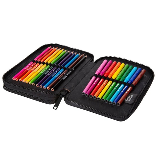 Double decker school pencil case with equipment Coolpack Jumper XL Doggies