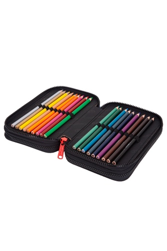 Triple decker pencil case with equipment CoolPack Jumper 3 Catch me
