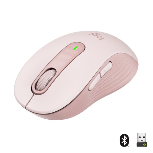 Logitech Signature M650 (910-006254) mouse RF Wireless + Bluetooth Optical 2000 DPI, Rose